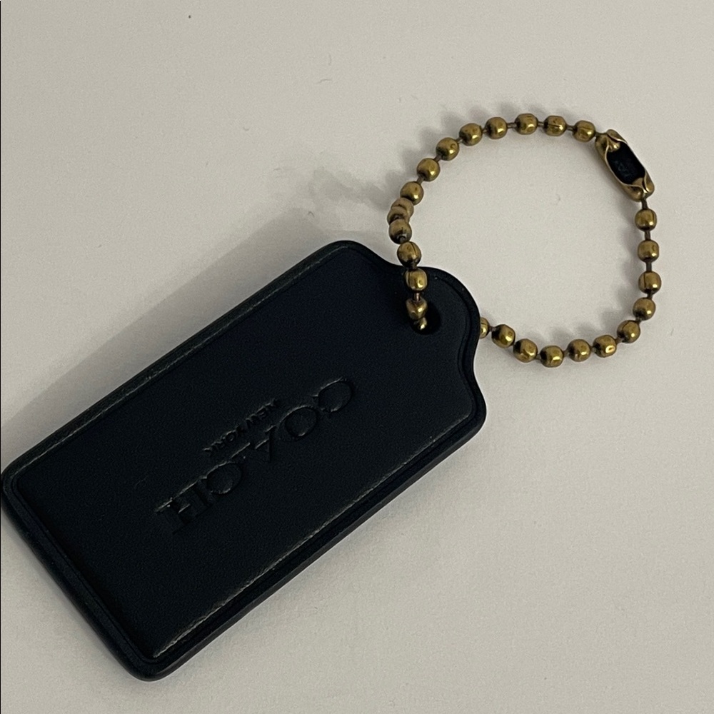 Coach Gold Foil Cherries Leather Hang Tag - Picture 6 of 10